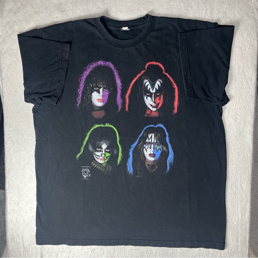 Vintage Kiss 1996 T-Shirt Solo Albums Kiss Army Depot Band Tee Graphic Sz 3XL